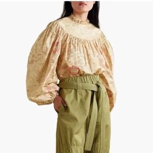 Ulla Johnson Ardith cotton poplin blouse EUC size 4